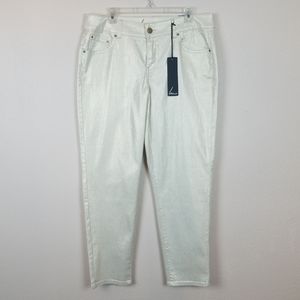 *NWT* Lane Bryant gold metalic skinny jeans